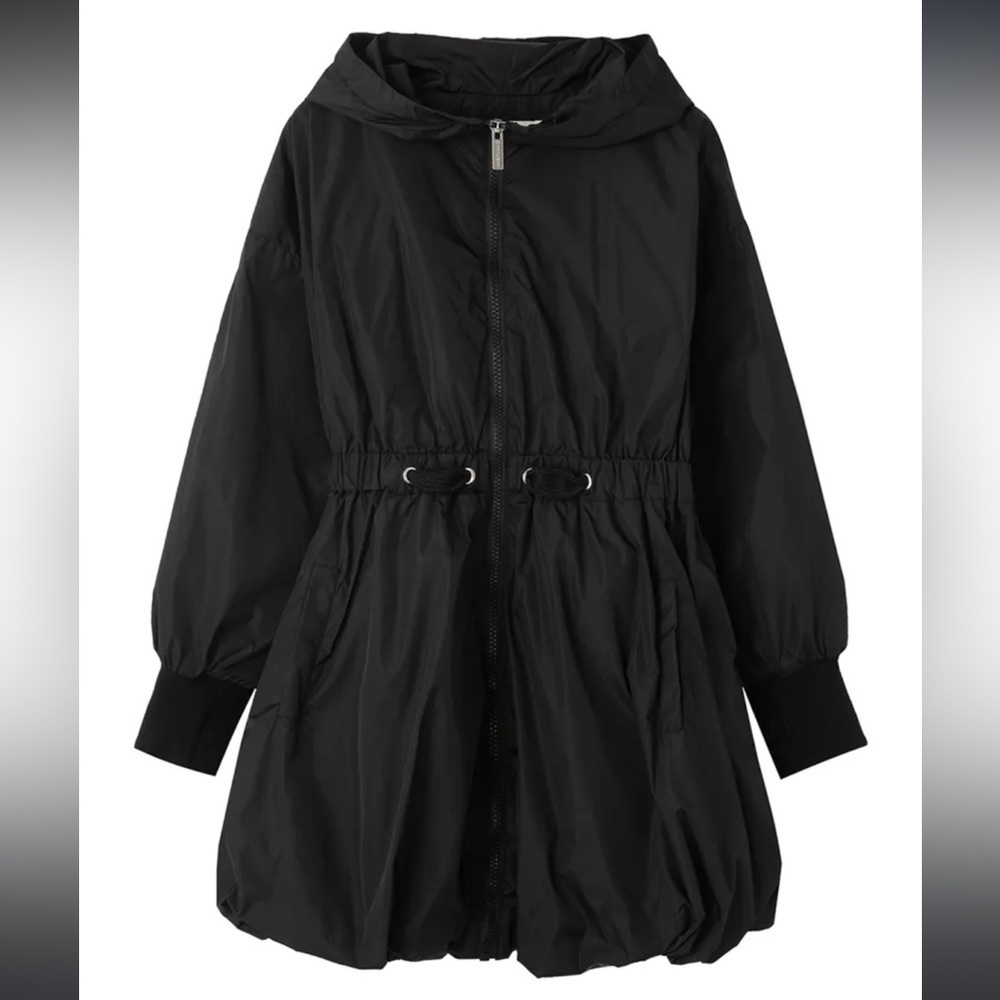 HABITUAL KID Girl’s 5/6 Camari Nylon Hooded Bubble Jacket Black BIN#6